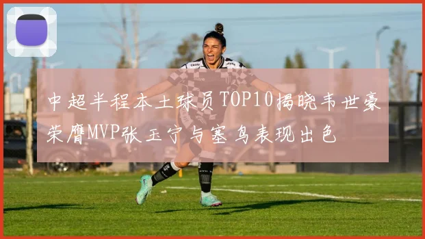 中超半程本土球员TOP10揭晓韦世豪荣膺MVP张玉宁与塞鸟表现出色